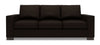 Made in Canada Customizable Sofa Lab Track 85\" Chenille Fabric Sofa Bed with Track Arms -  Luxury Chocolate Brown