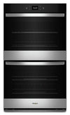 Whirlpool 30\" 10 Cu. Ft. Electric Double Wall Oven with Air Fry - Fingerprint Resistant Stainless Steel - WOED5030LZ