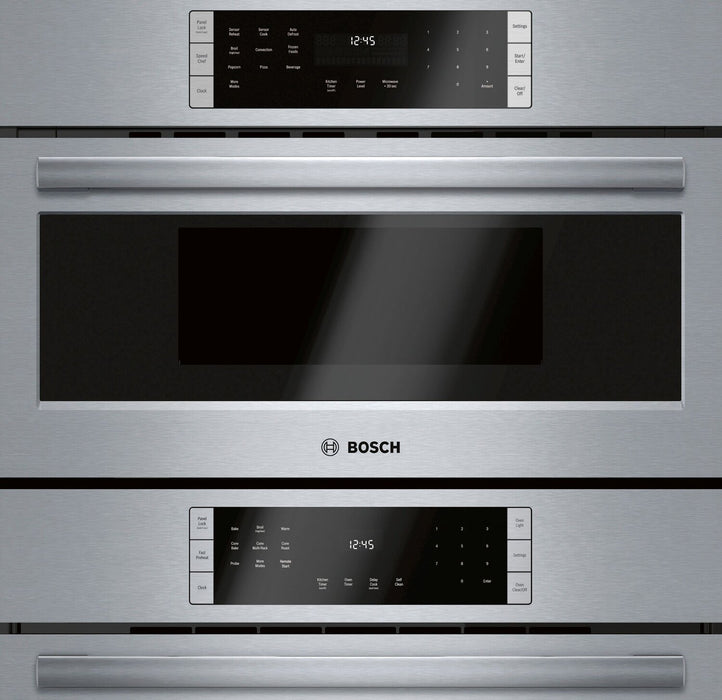 Bosch 800 Series 6.2 Cu. Ft. Electric Double Combination Wall Oven - HBL8753UC