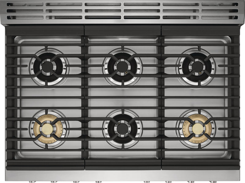Frigidaire Professional 4.4 Cu. Ft. Dual Fuel Range With Dual Fan Convection and Six Burner Cooktop - Smudge-Proof® Stainless Steel - PCFD3670AF
