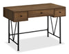 Shia 47.25\" Office Desk with 3-Drawers - Walnut
