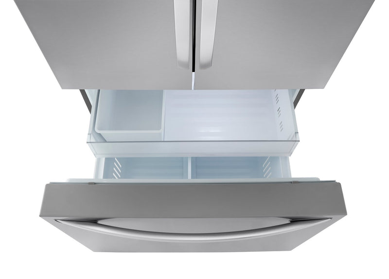 LG 36\" 27 Cu. Ft. French-Door Counter-Depth MAX™ Refrigerator - Smudge Proof Stainless Steel - LRFLC2706S