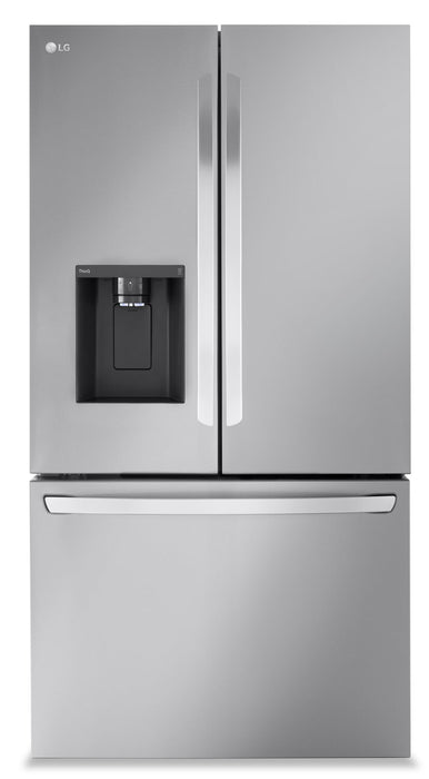 LG 36\" 31 Cu. Ft. French-Door Standard-Depth MAX™ Refrigerator - Smudge Proof Stainless Steel - LRFXS3106S