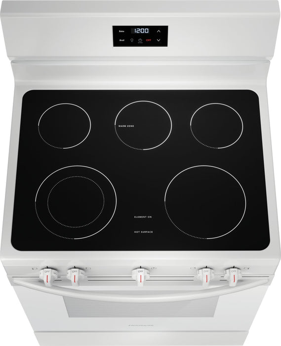 Frigidaire 5.3 Cu. Ft. Electric Range With Quick Boil Element and Five-Element Cooktop - White - FCRE305CBW
