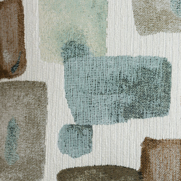 Made in Canada Nofia 3-Piece Left-Facing Chenille Fabric Sectional with  Accent Pillows and Wood Legs - Linen Beige