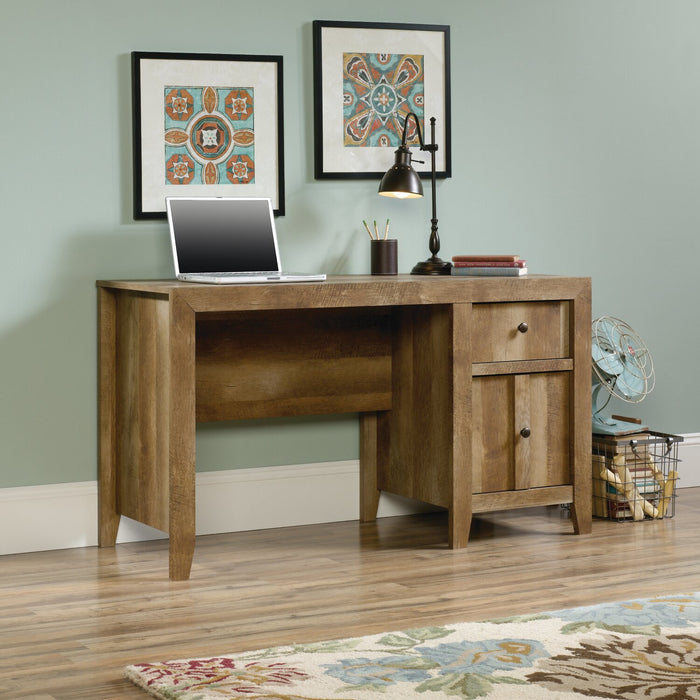 Dakota Pass 53.15\" Computer Office Desk with 2-Drawers - Craftsmen Oak