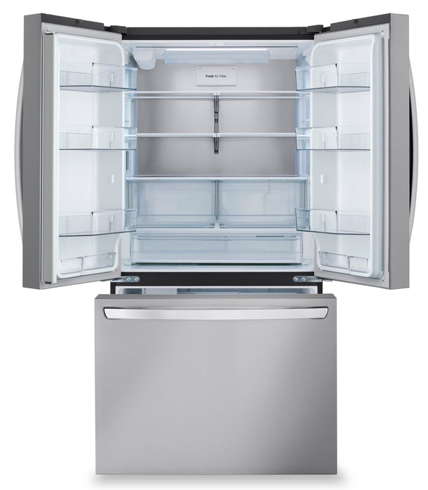 LG 36\" 32 Cu. Ft. French-Door Standard-Depth MAX™ Refrigerator - Smudge Proof Stainless Steel - LRFLS3206S