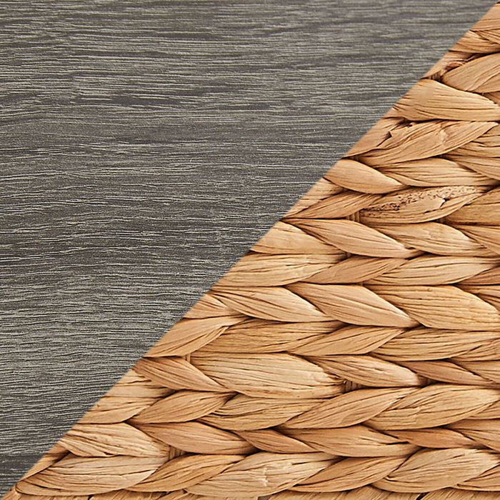 Jon 15.5\" Chairside Table with 2 Baskets & Drawer - Distressed Grey