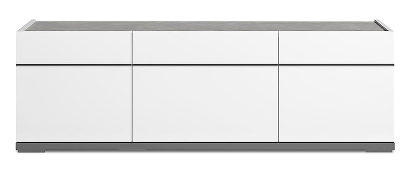 Marla 47\" Modern TV Stand with Storage and Cable Management for TVs up to 50\"- White