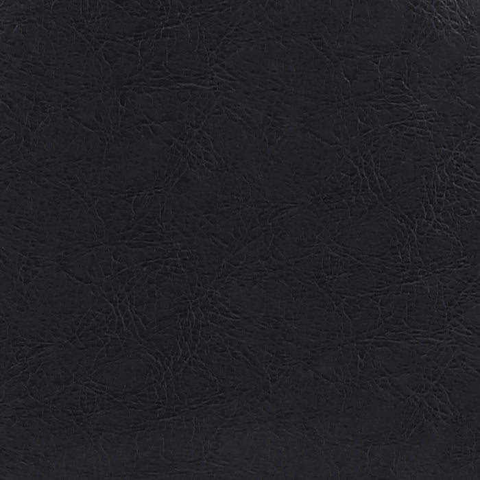 Elijah Counter-Height Stool with Swivel Seat, Vegan Leather Fabric, Metal - Black