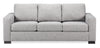Made in Canada Customizable Sofa Lab Track 85\" Linen-Look Fabric Sofa Bed with Track Arms - Luna Domino Grey