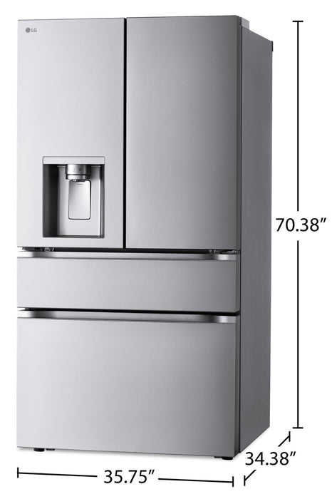 LG 36\" 29 Cu. Ft. French-Door Refrigerator - Smudge Proof Stainless Steel - LF29S8330S