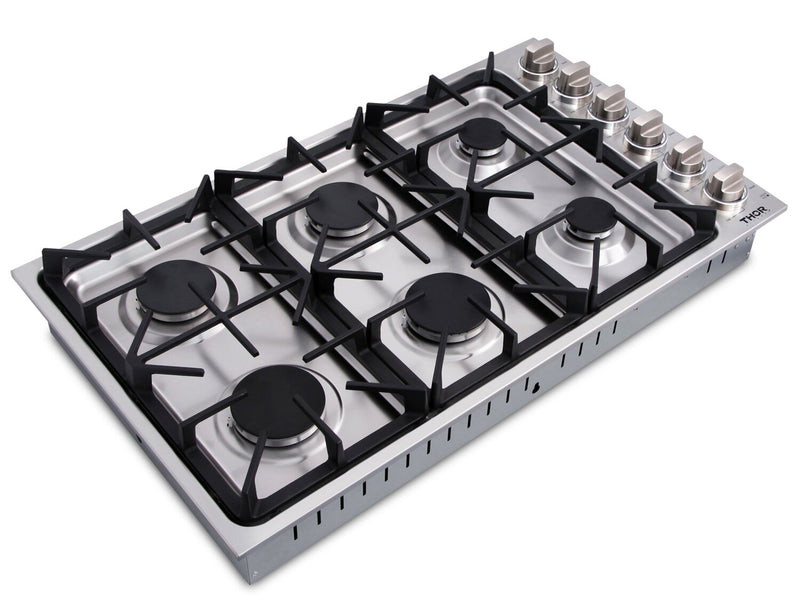 Thor Kitchen 36\" Professional 6-Burner Gas Cooktop - TGC3601