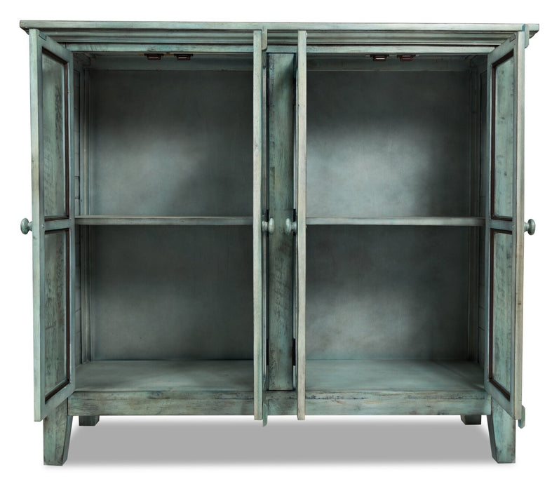 Rocco 48\" 4-Door Accent Cabinet - Vintage Blue