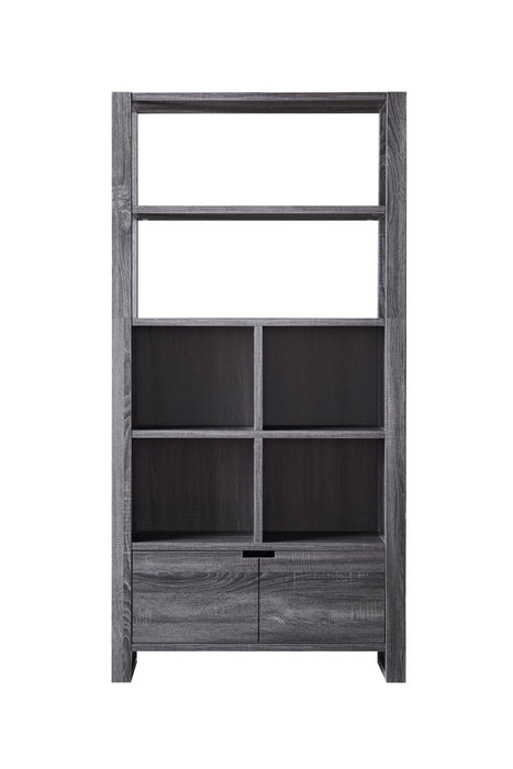 Oscar Owen 36\" Bookcase with Drawer & 6 Shelves - Grey