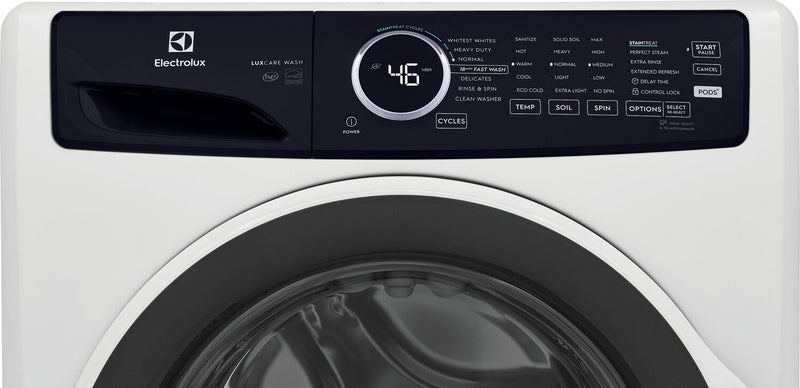 Electrolux 5.2 Cu. Ft. Front-Load High-Efficiency Steam Washer - White - Stackable - ELFW7437AW