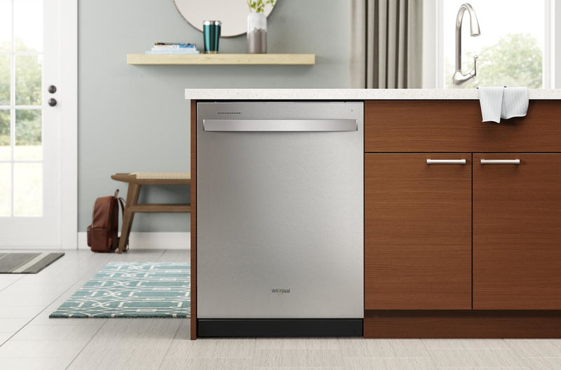 Whirlpool 24\" 47 dBA Built-In Top-Control Dishwasher with Third Rack - Fingerprint Resistant Stainless Steel - WDT750SAKZ
