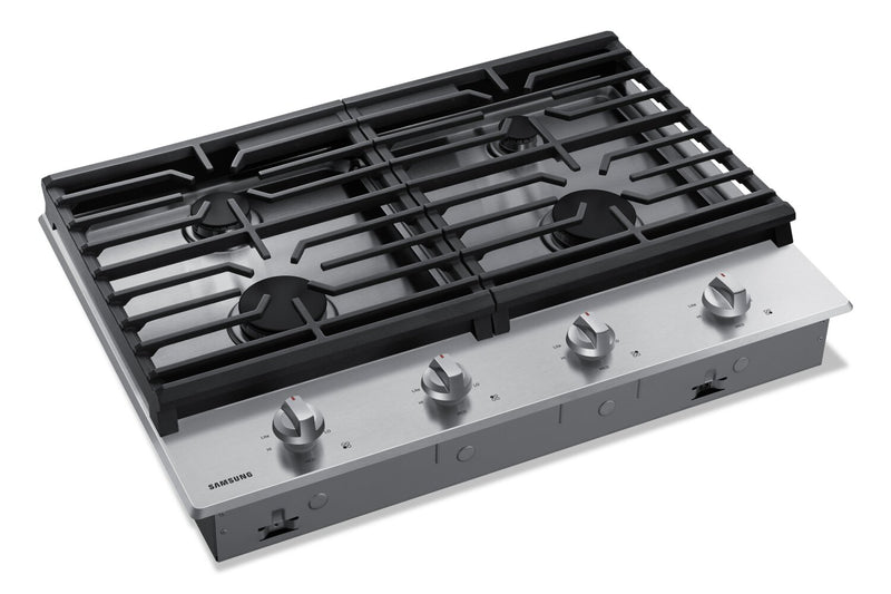 Samsung 30\" 4-Burner Gas Cooktop with Knob Controls - Stainless Steel - NA30R5310FS/AA