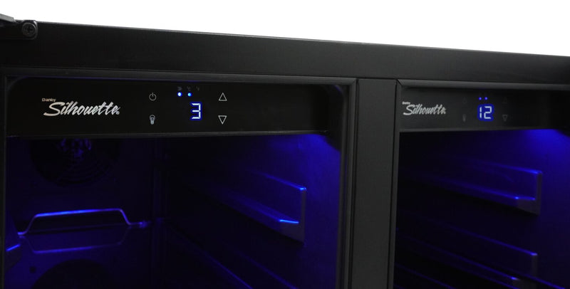 Silhouette Emmental 23.8\" 5.1 Cu. Ft. French-Door Beverage Centre / Wine Cooler - Stainless Steel - SBC051D1BSS