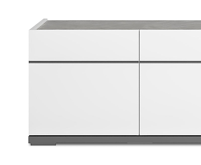 Marla 47\" Modern TV Stand with Storage and Cable Management for TVs up to 50\"- White