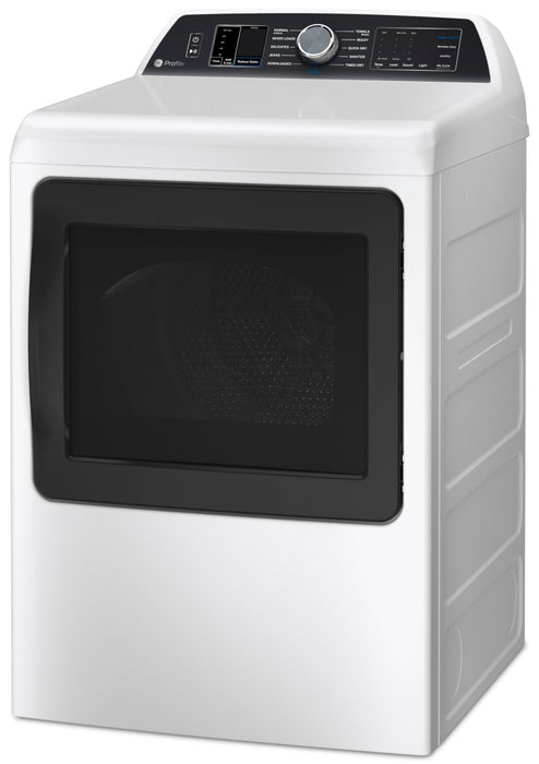 Profile 7.4 Cu. Ft. SmartHQ Electric Dryer with Washer Link and Sanitize - PTD70EBMTWS