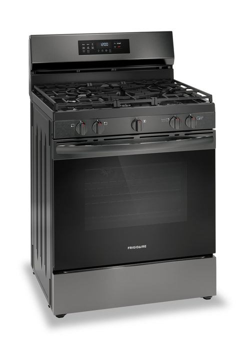 Frigidaire 5.1 Cu. Ft. Gas Range With Air Fry and Convection Bake - Black Stainless Steel - FCRG3083AD