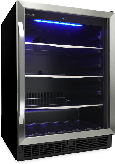 Silhouette Riccotta 23.8\" 5.7 Cu. Ft. Single-Door Beverage Centre - Stainless Steel - SBC057D1BSS
