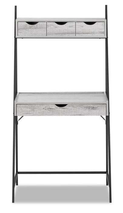 Norris 31.5\" Compact Office Desk with 4-Drawers - Grey