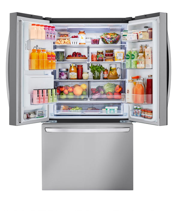 LG 36\" 26 Cu. Ft. French-Door Counter-Depth MAX™ Refrigerator - Smudge Proof Stainless Steel - LRFXC2606S