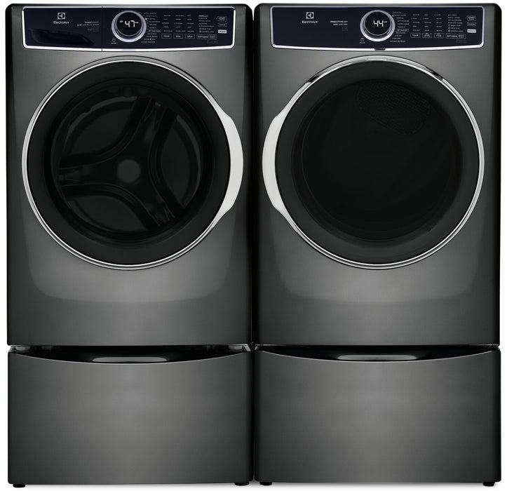 Electrolux 5.2 Cu. Ft. Front-Load Washer and 8 Cu. Ft. Electric Dryer - Titanium