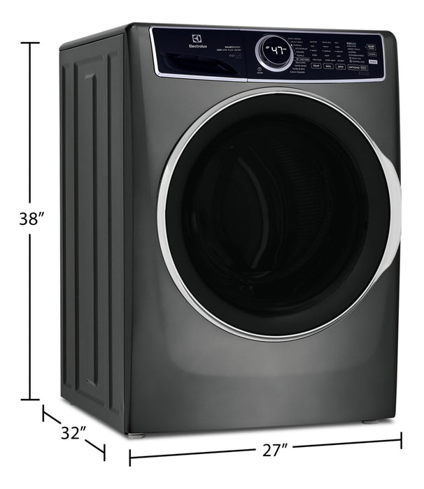 Electrolux 5.2 Cu. Ft. Front-Load High-Efficiency Steam Washer - Titanium - Stackable - ELFW7637AT