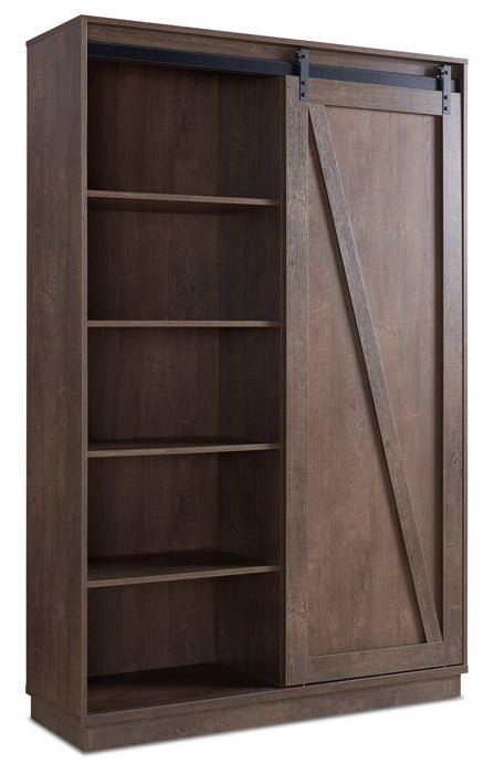 Warren 47.25\" Accent Storage Cabinet with Sliding Barn-style Door - Walnut Oak