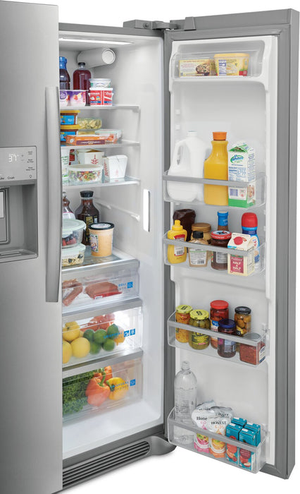 Frigidaire Gallery 36.1\" 25.6 Cu. Ft. Standard-Depth Side-by-Side Refrigerator - Smudge-Proof® Stainless Steel - GRSS2652AF