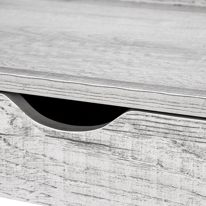 Norris 31.5\" Compact Office Desk with 4-Drawers - Grey