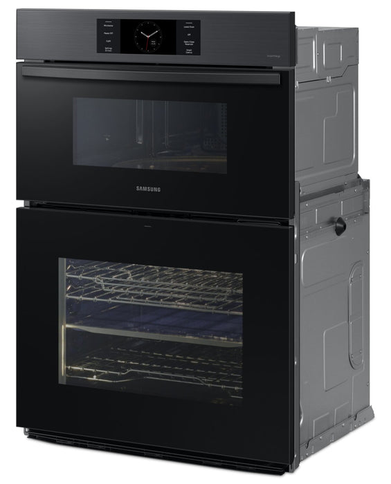 Samsung 30\" 7 Cu. Ft. Electric Micowave Combination Wall Oven - Matte Black Steel - NQ70CG700DMTAA