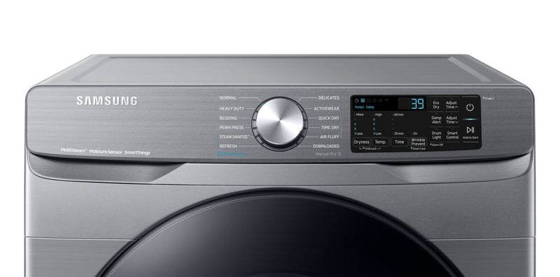 Samsung 5.2 Cu. Ft. Front-Load Washer and 7.5 Cu. Ft. Electric Dryer - Platinum