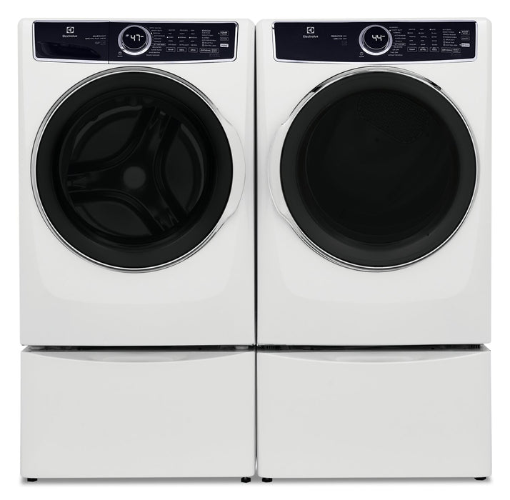 Electrolux 5.2 Cu. Ft. Front-Load Washer and 8 Cu. Ft. Gas Dryer - White