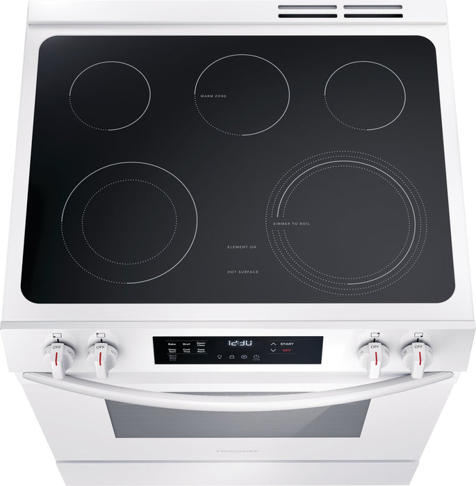 Frigidaire 5.3 Cu. Ft. Electric Range With EvenTemp™ Element and Five-Element Cooktop - White - FCFE306CAW
