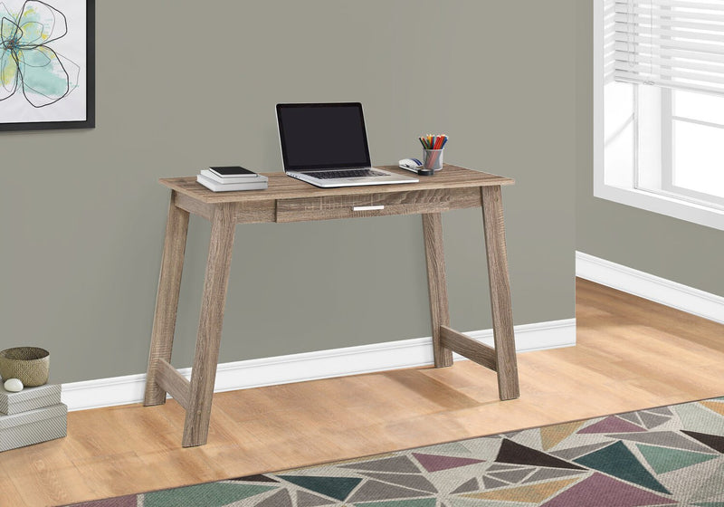 Kristina 42\" Office Desk with Drawer - Taupe