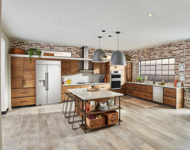 LG Studio 30\" 6.4 Cu. Ft. Electric Combination Wall Oven with True Convection - Smudge Proof Stainless Steel - WCES6428F