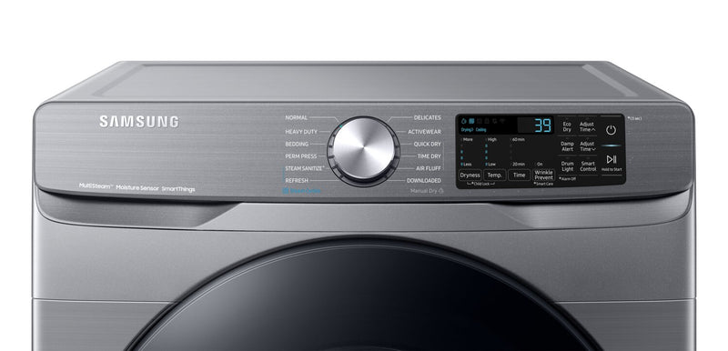 Samsung 7.5 Cu. Ft. Electric Dryer with Steam - Grey - Stackable - DVE45B6305P/AC