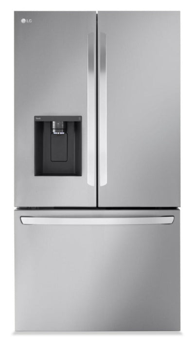 LG 36\" 26 Cu. Ft. French-Door Counter-Depth MAX™ Refrigerator - Smudge Proof Stainless Steel - LRFXC2606S