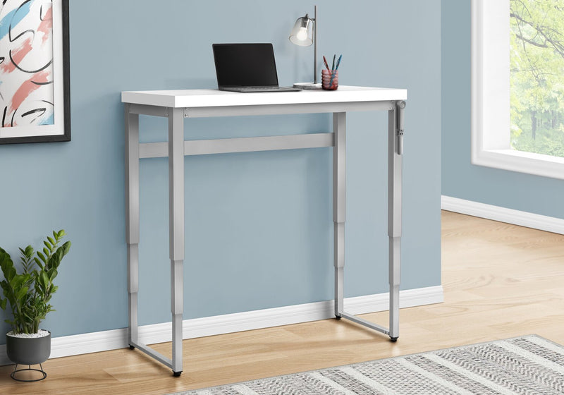 Kai 47.25\" Adjustable Height Office Desk - White