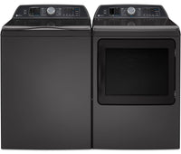 Profile 6.2 Cu. Ft. Top-Load Washer and 7.4 Cu. Ft. Electric Dryer - Diamond Grey