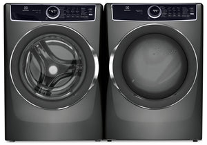 Electrolux 5.2 Cu. Ft. Front-Load Washer and 8 Cu. Ft. Gas Dryer - Titanium