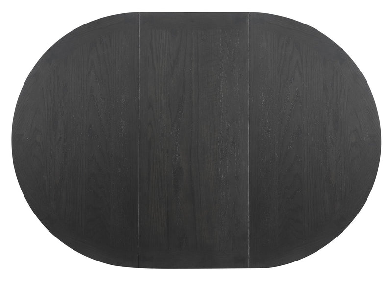 Dena 5pc Dining Set with Table & Chairs, 42-60\"W Extension, Round  - Grey