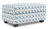 Made in Canada Customizable Sofa Lab The Trunk 39\" Fabric Storage Ottoman - Ocean Multicolour