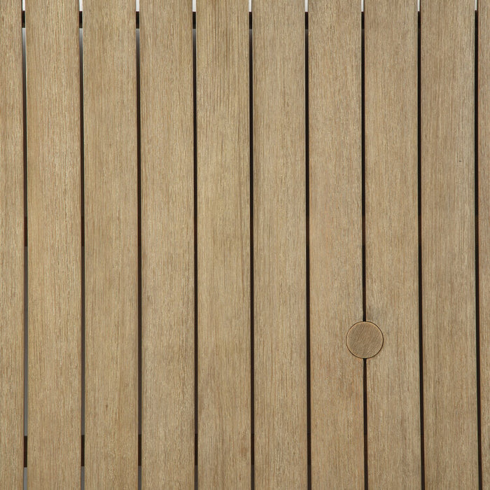 Juno Outdoor Patio Chair - Eucalyptus Wood & Nuvella Fabric, UV & Weather Resistant - Natural/Beige