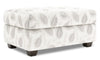 Made in Canada Customizable Sofa Lab The Trunk 39\" Fabric Storage Ottoman - Prairie Multicolour