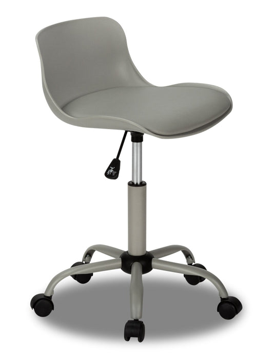 Letty 18.5\" Compact Office Chair with Low Back - Grey